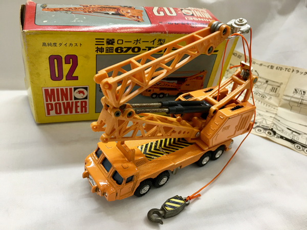 シンセイ　ミニパワー　三菱　ローボーイ型　神鋼 670−TC トラッククレーン SHINSEI MINI POWER ミニパワー 02 シンセイ 三菱 ローボーイ型 神鋼