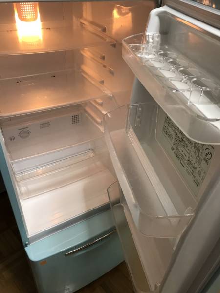 最落なし National WILL FRIDGE mini 冷蔵庫 ナショナル ウィル ブリッジ ミニ NR-B16RA-AT レトロ 直接引取りOK_3