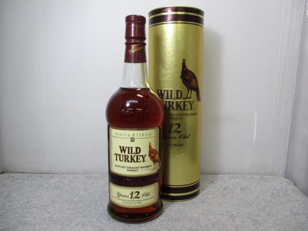 古酒 バーボンウイスキー ワイルドターキー WILD TURKEY 12年 750ml 50.5% 未開栓 箱付