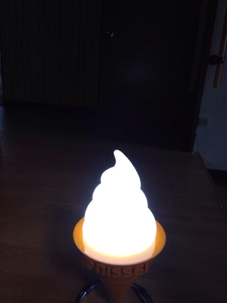 希少 日世 NISSEI ニッセイ ソフトクリーム ミニスタンド 電飾 看板