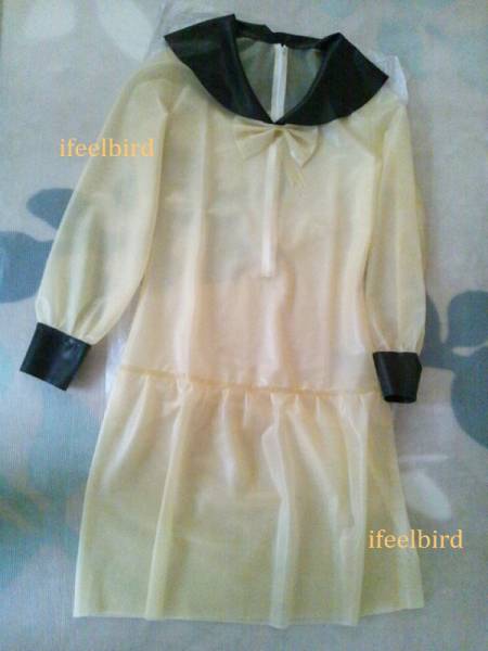 T ラテックス ラバー コスプレ 制服 latex ワンピ 男M