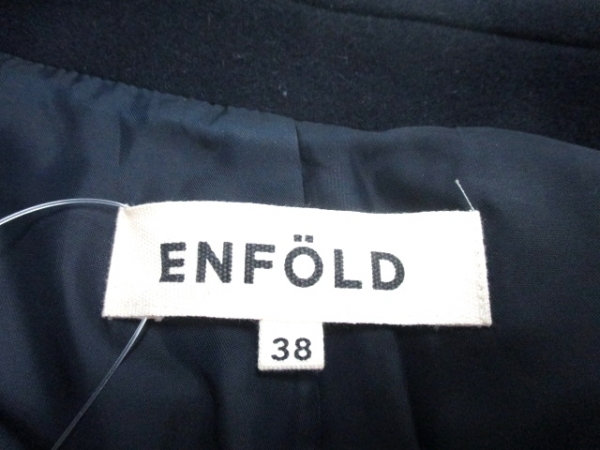 エンフォルド ENFOLD コート サイズ38 M ダークネイビー レディース 冬物