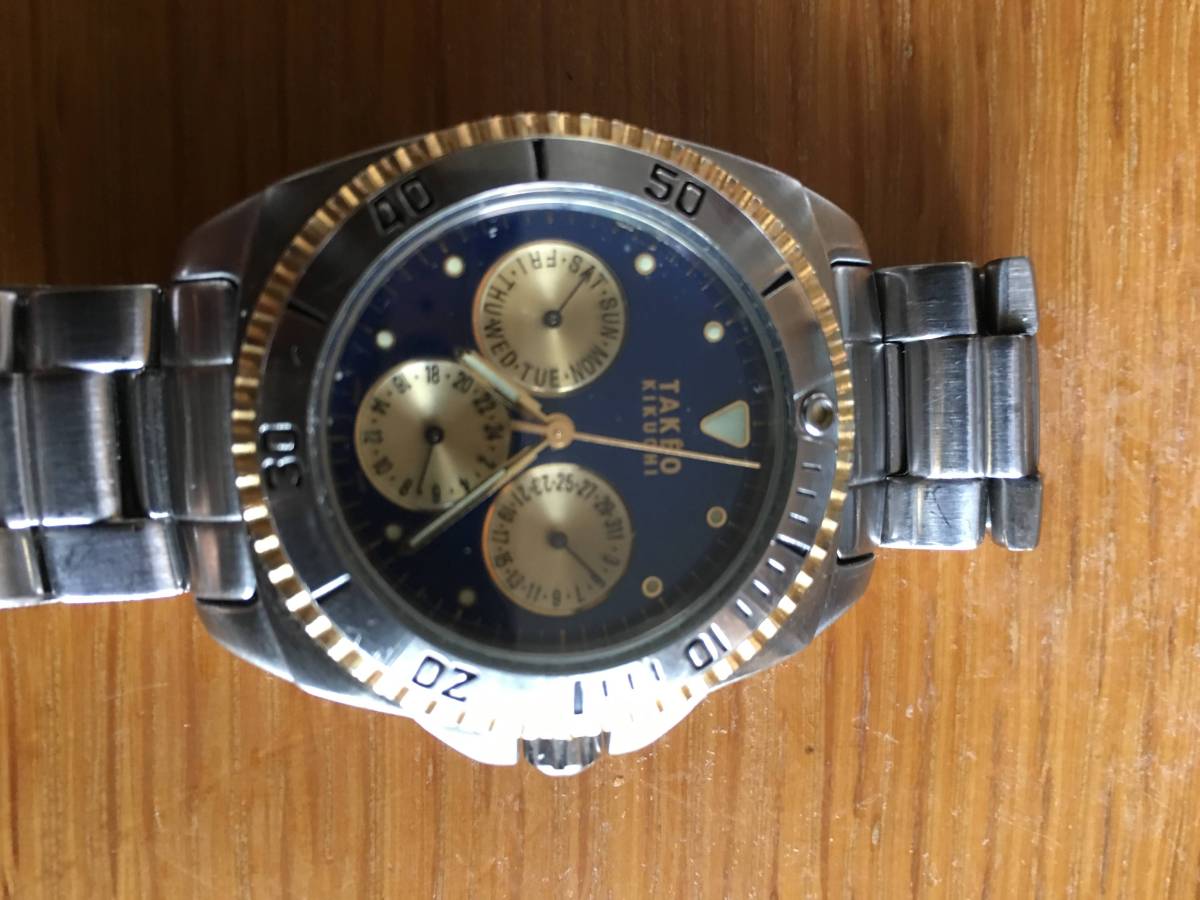 美品 キクチタケオ 腕時計 ダイバ－200m