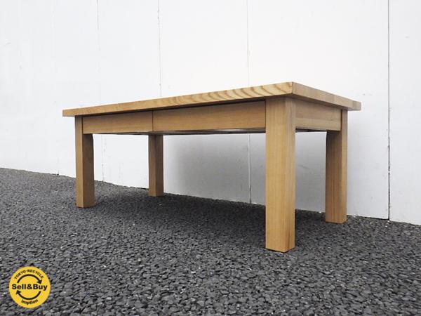 無印良品 / MUJI 『 木製 ローテーブル 2 ・ タモ材 』 ナチュラル