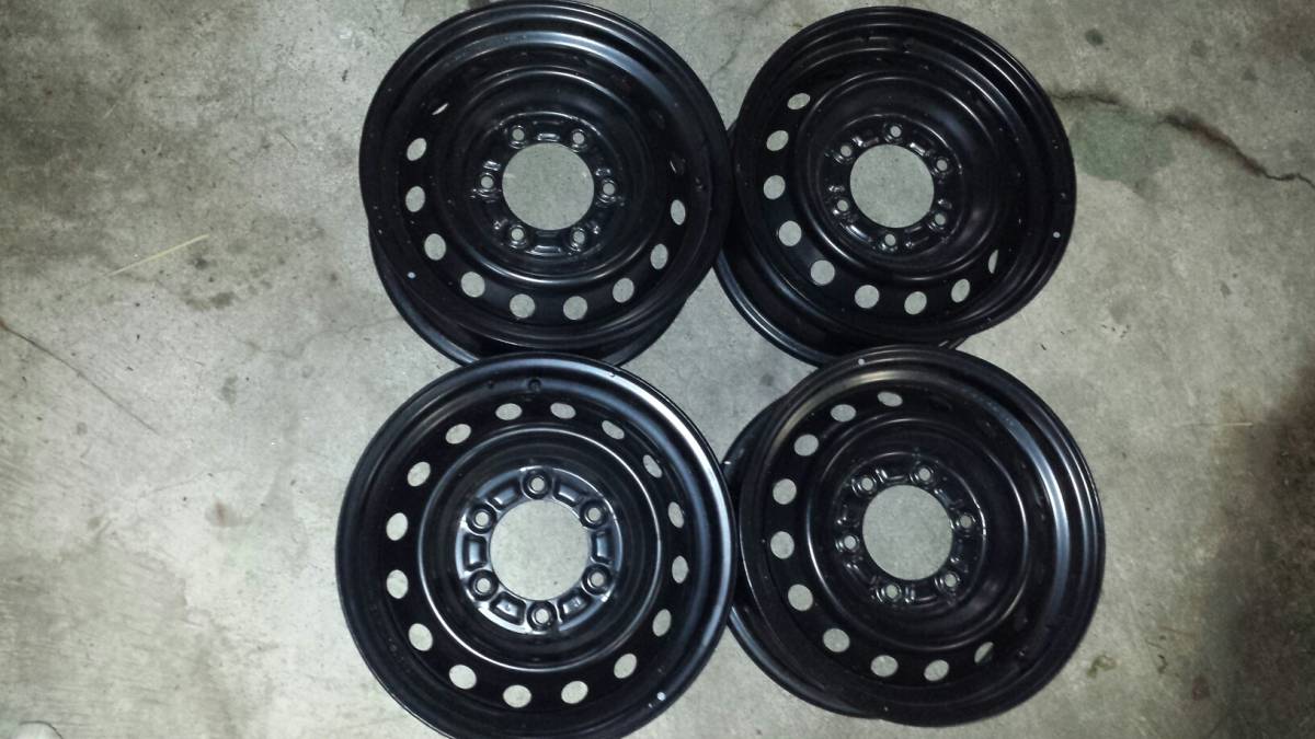 中古 200系 ハイエース 純正スチールホイール 4本セット