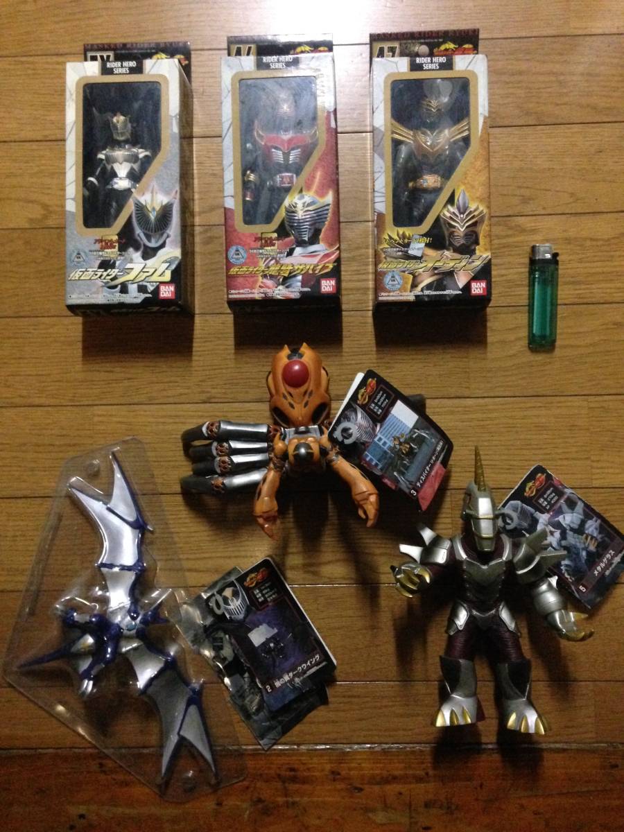 仮面ライダー 龍騎 ファム サバイブ オーディン 登場怪人 ソフビ フィギュア 計6体セット 新品 レア ビンテージ レトロ 当時物