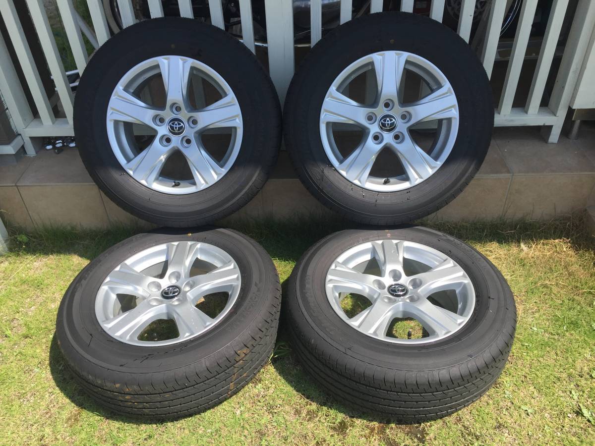 215/65R16トヨタ30アルファードX純正ホイールタイヤセット新車外し 