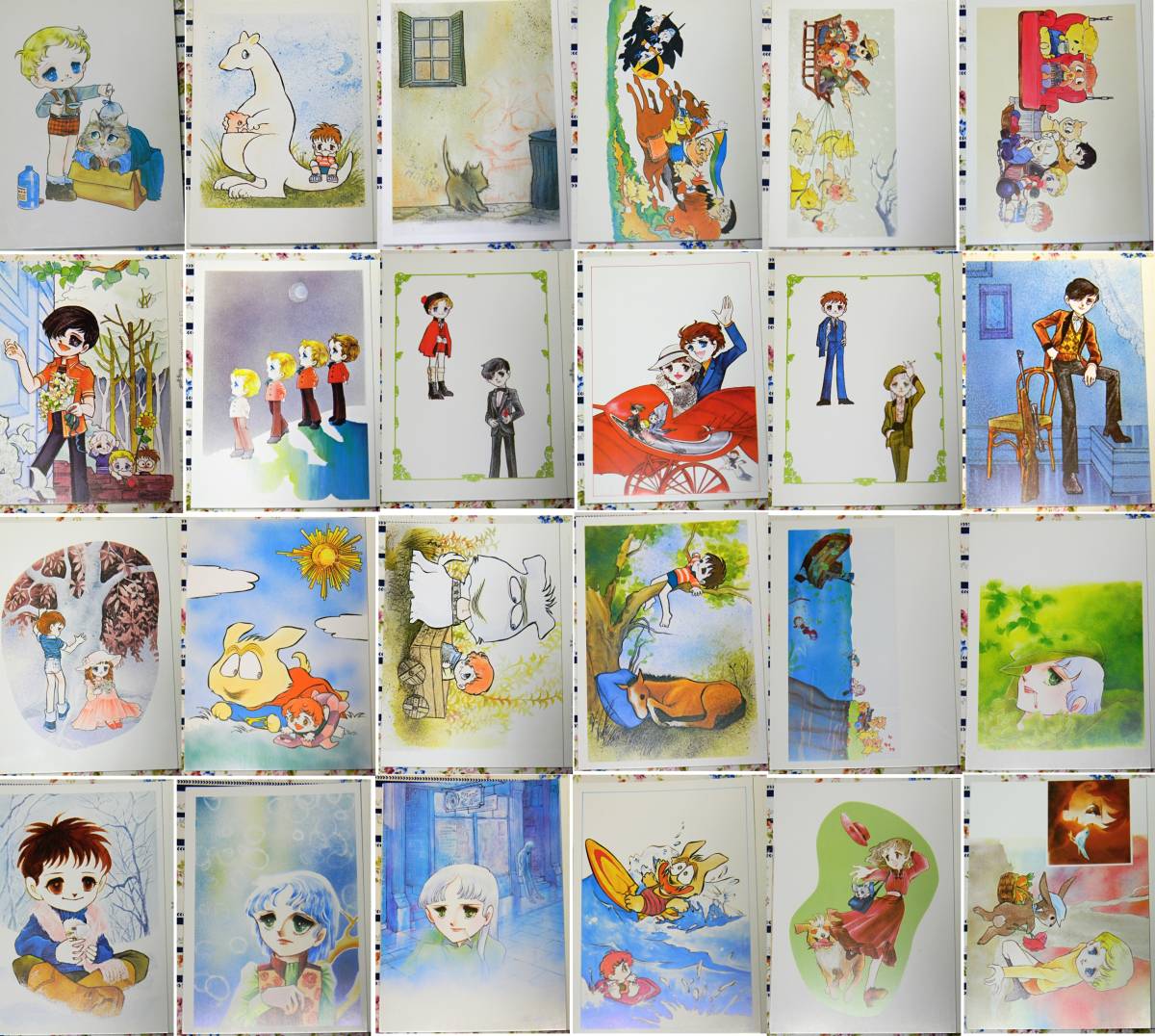 三原順 はみだしっ子絵はがき Cherish Pair Card 2枚組48枚 はみだしっ子 ルーとソロモン イラスト集 原画集 売買されたオークション情報 Yahooの商品情報をアーカイブ公開 オークファン Aucfan Com