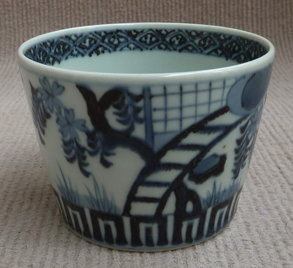 古伊万里 染付 蕎麦猪口 花図 四客 食器 【公式通販】