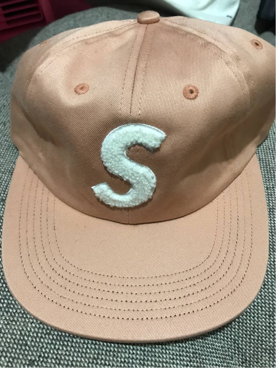 Supreme S Logo 6-Panel Cap Peach キャップ Pink Peach Supreme S Logo 6 Panel Cap 帽子 服飾小物 し 【公式通販】