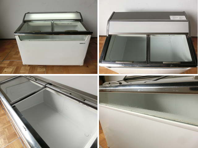 中古厨房 サンヨー 冷凍 アイス ショーケース 222L SCR-105G W1050 