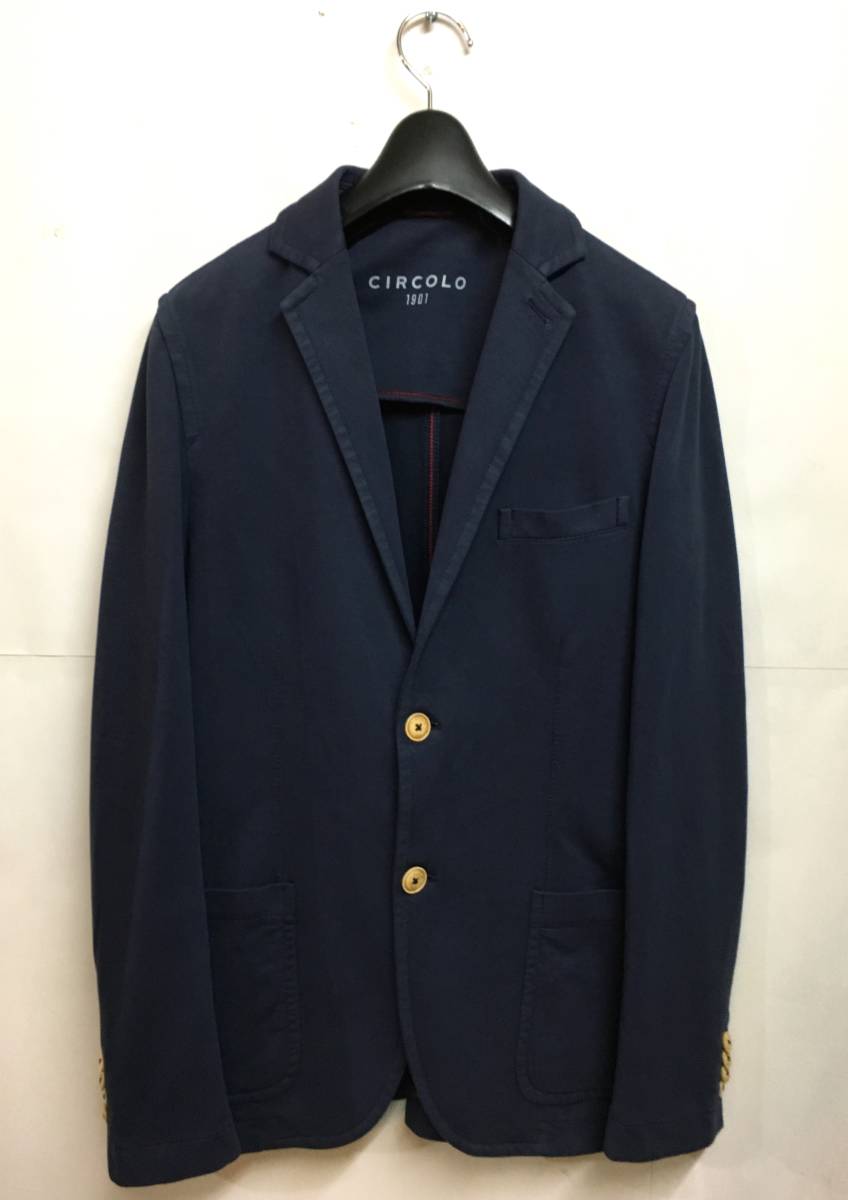 100%新品，豊富な CIRCOLO 1901 チルコロ スウェット テーラード ジャケット ネイビー 46(Mサイズ)｜売買されたオークション情報、yahooの商品情報をアーカイブ公開 - オークファン Mサイズ