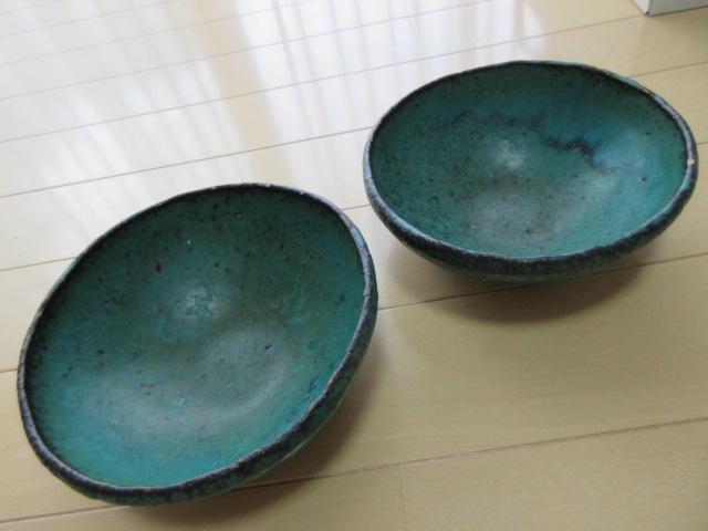 ■常滑焼■　碧翡翠　窯元作家作品　1点もの■　大丸神戸店