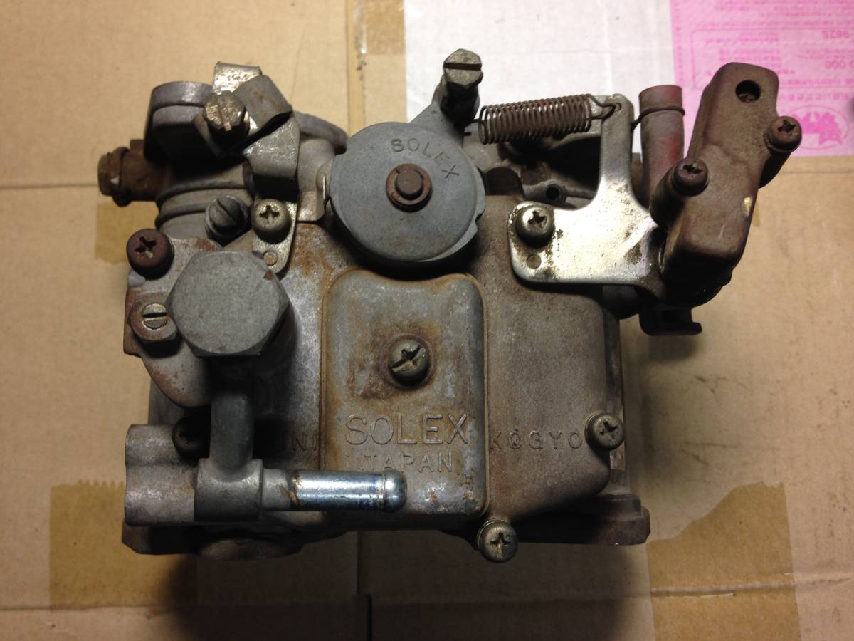 40パイ SOLEX インマニ ソレックス40パイ品 一基 当時物トヨタ純正