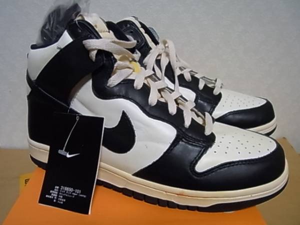 安い，豊富な NIKE DUNK HIGH VNTG ダンク ビンテージ仕様 US10.5 黒&times;白 箱付 品 同様(28.5cm)｜売買されたオークション情報、yahooの商品情報をアーカイブ公開 - オークファン 28.5cm