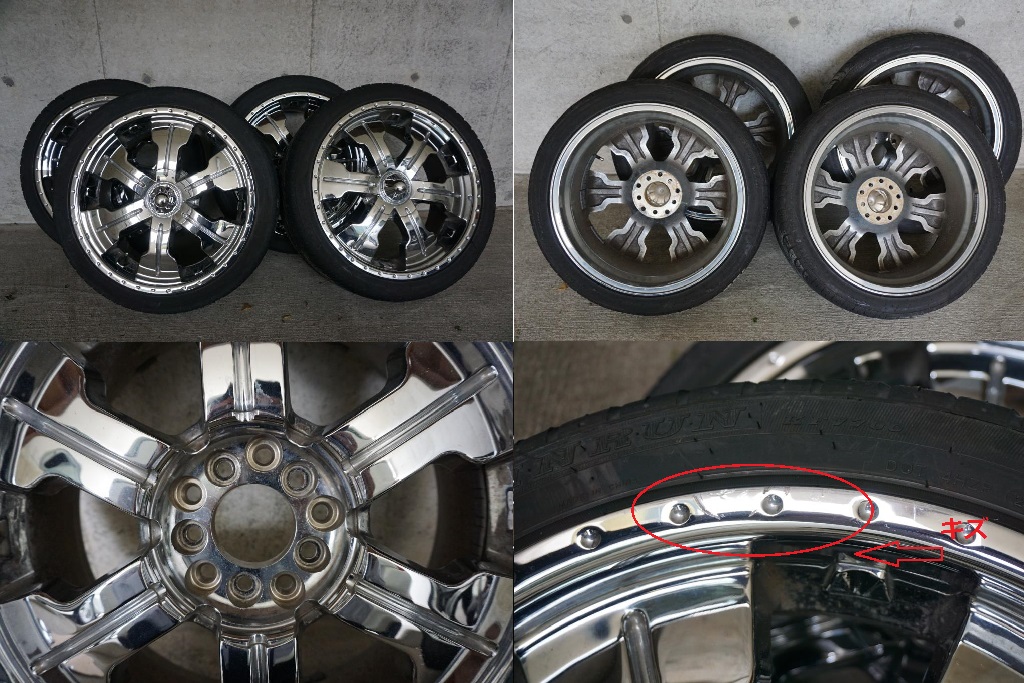 アルミ・タイヤ４本セット　WINRUN KF7700 ２４５/４０ZR２０ ９９W XL ２０１５年製　１０系ハリアー　ACU10W