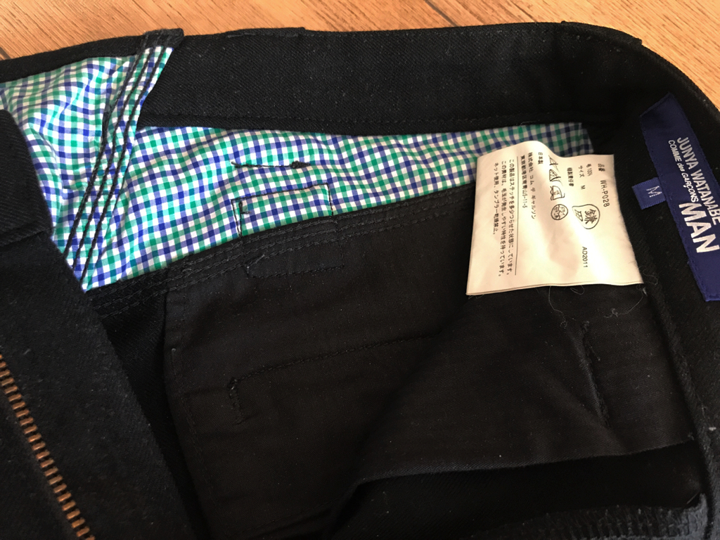 JUNYA JUNYA WATANABE MAN ジュンヤワタナベコムデギャルソンマン ウールパンツ 黒 WATANABE COMME des GARCONS MAN ジュンヤワタナベ