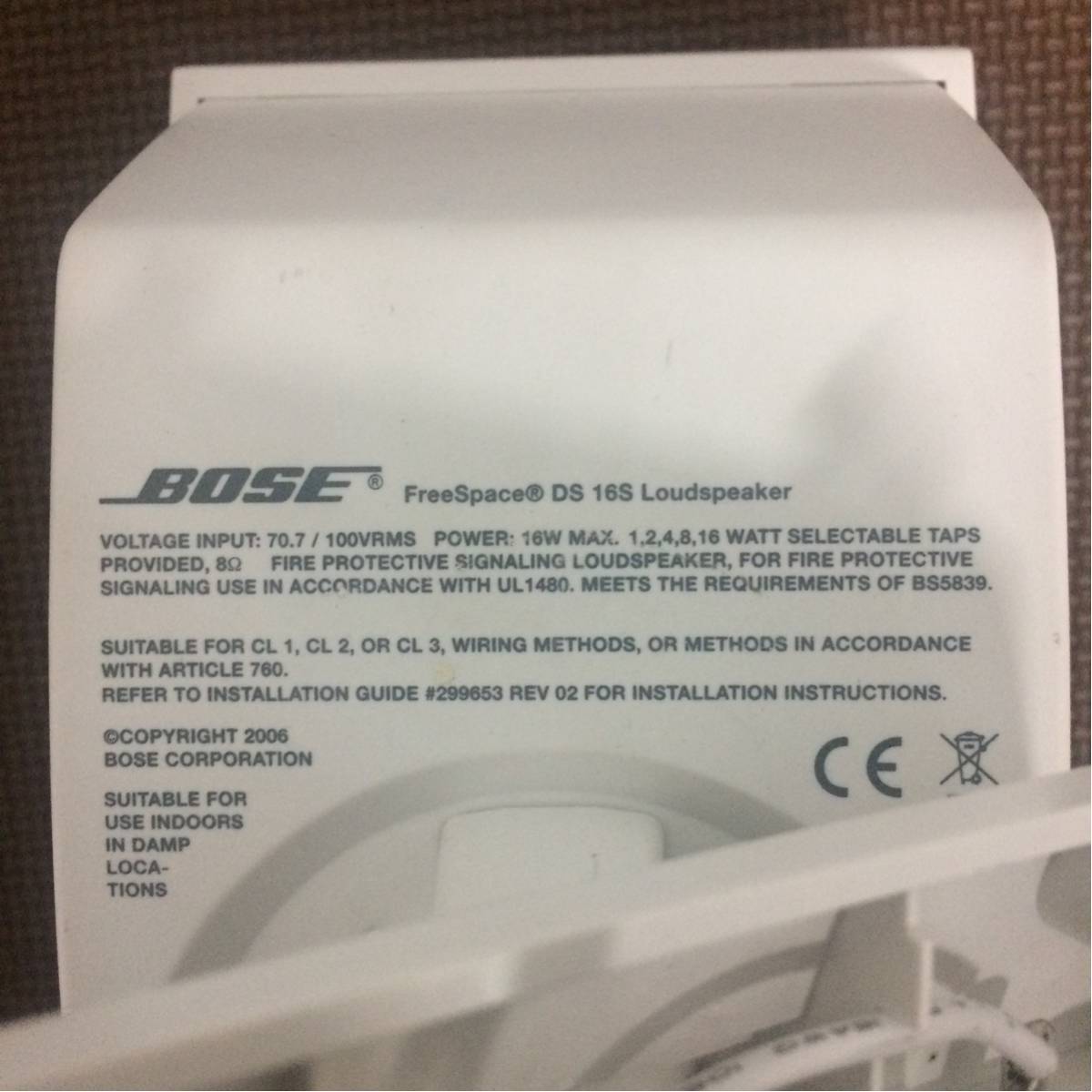 ☆★【美品】 BOSE/ボーズ DS16S FreeSpace Loudspeaker ホワイト 3個セット 壁掛けブラケット付き★☆_3