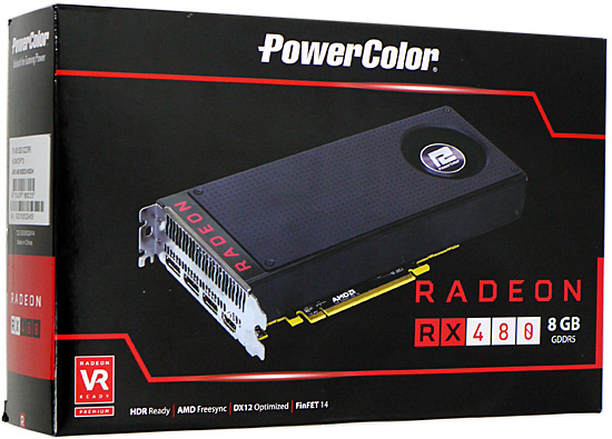 PowerColor■Radeon RX 480 8GB GDDR5 AXRX 480 8GBD5-M3DH■PCIExp 8GB■