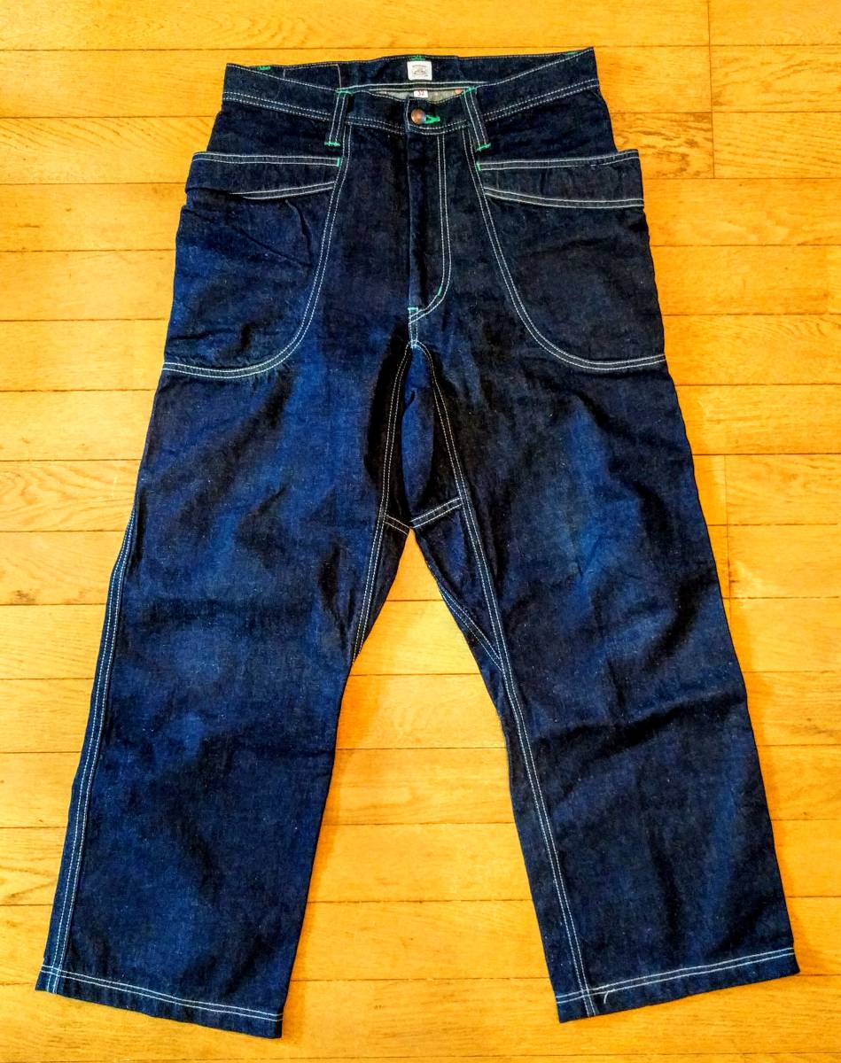 GO HEMP◆ゴーヘンプ/Vender Pants/ベンダーパンツ/ボトム/32/デニム/IDG/無地/濃紺