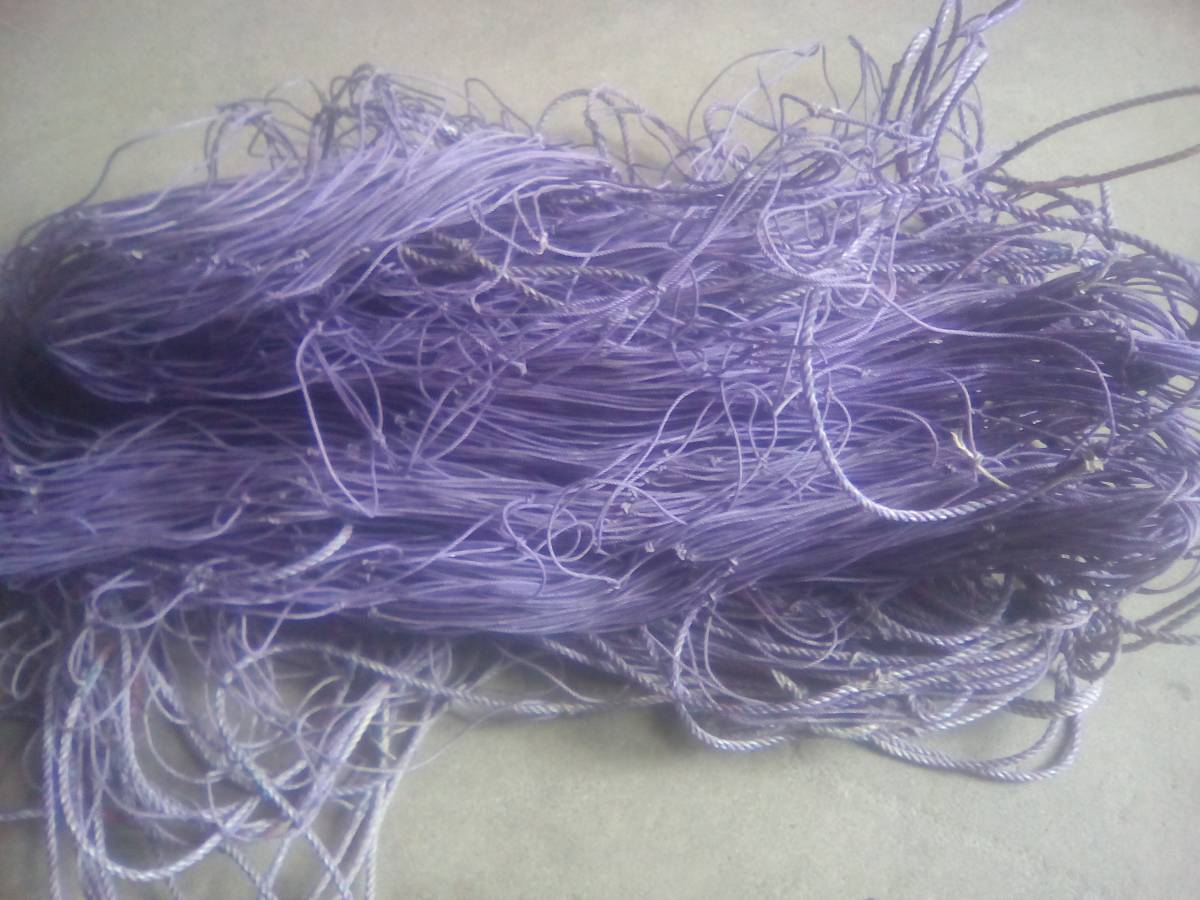 中古のり網、補修済の海苔網、1.6m×18m(赤)10枚set 海苔網 中古 