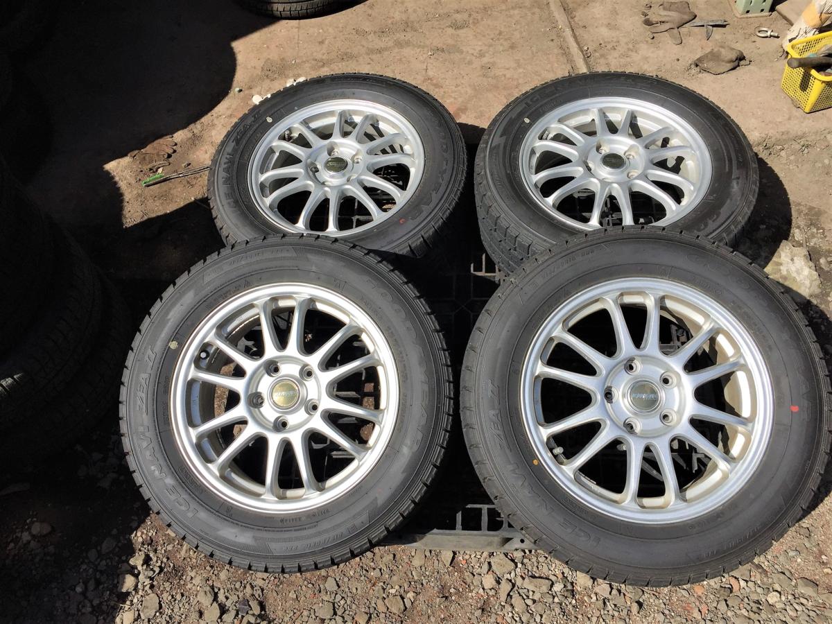 215/60R16　FINAL MINDホイール　ZEAⅡほぼ新品　スタッドレスタイヤ　１４年製　6.5J +53　アルファード　ヴェルファイア　エスティマ