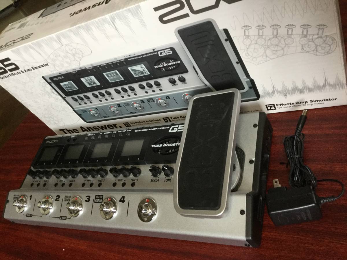 ZOOM G5 ギターエフェクター 電源アダプター付き