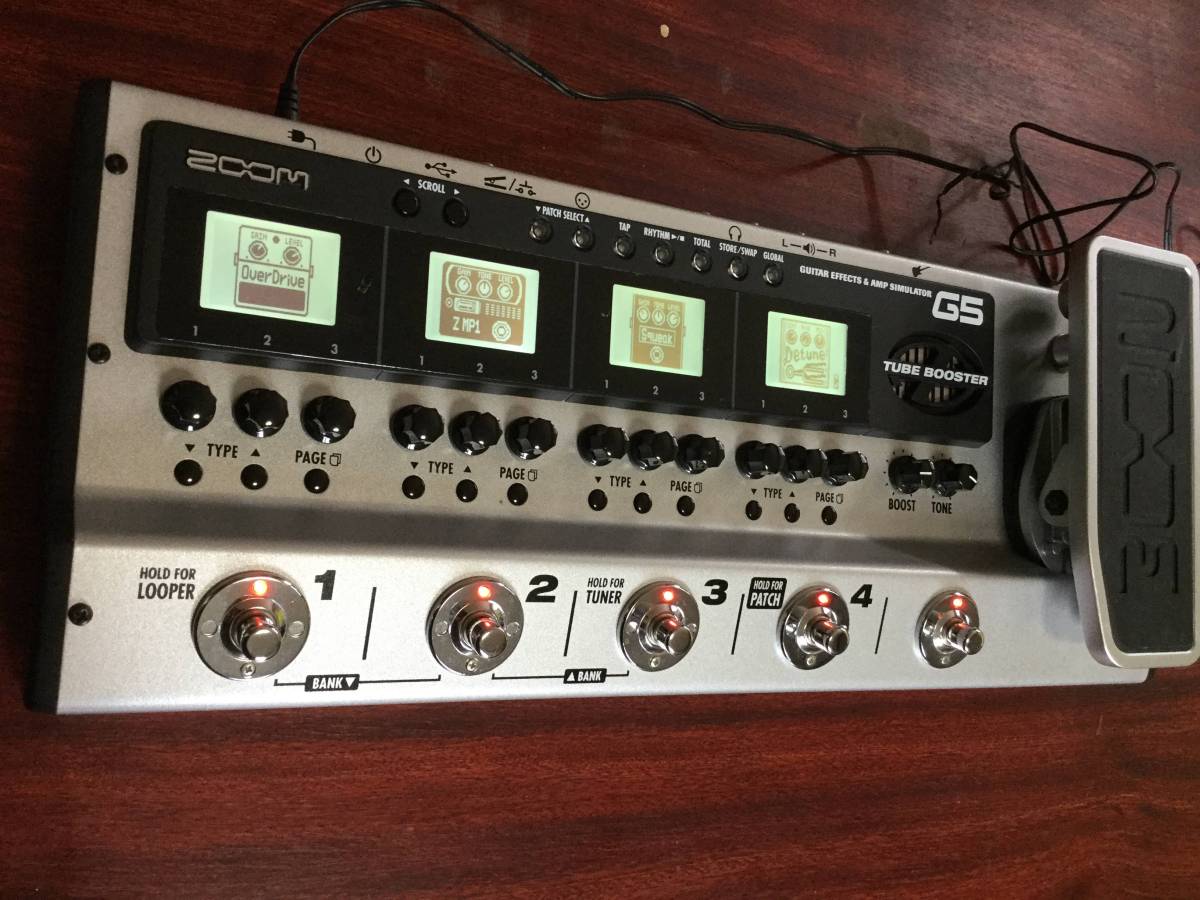 ZOOM G5 ギターエフェクター 電源アダプター付き