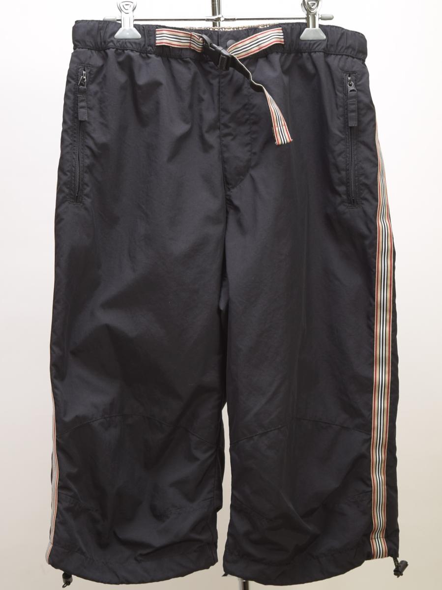 【定番，新品】 バーバリー ブラックレーベル BURBERRY BLACK LABEL ナイロン ハーフパンツ 76 黒 三陽商会(ボトムス)｜売買されたオークション情報、yahooの商品情報をアーカイブ公開 - オークファン 男性用