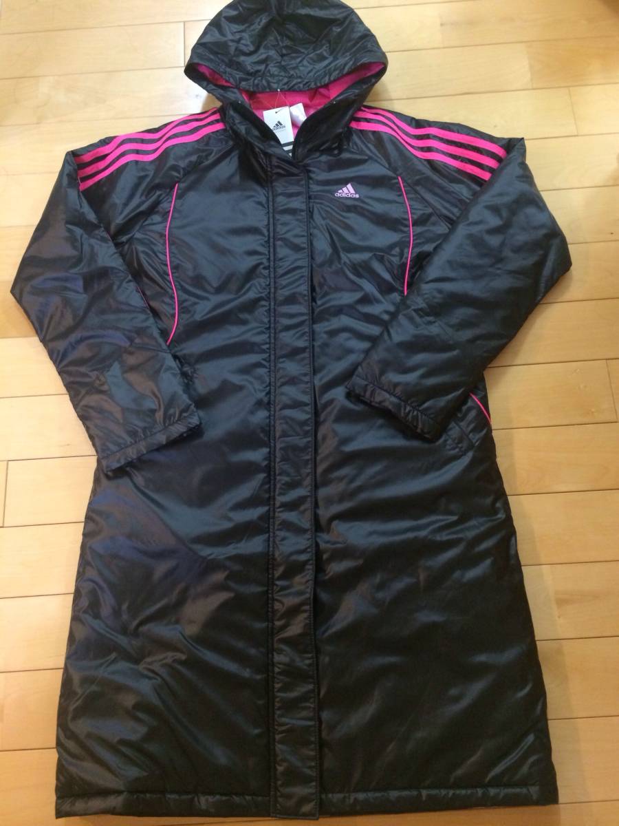 ☆新品☆ アディダス ロングベンチコート レディースLL OT