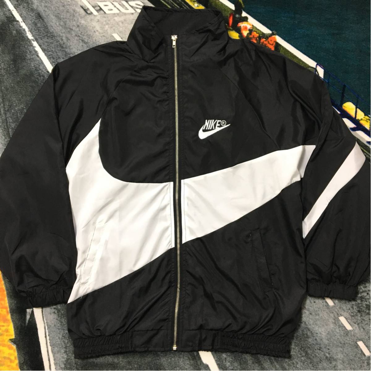 nike ビッグすウォッシュ ナイキ ジャケット ウィンドブレイカー 90s ビンテージ ナイロン