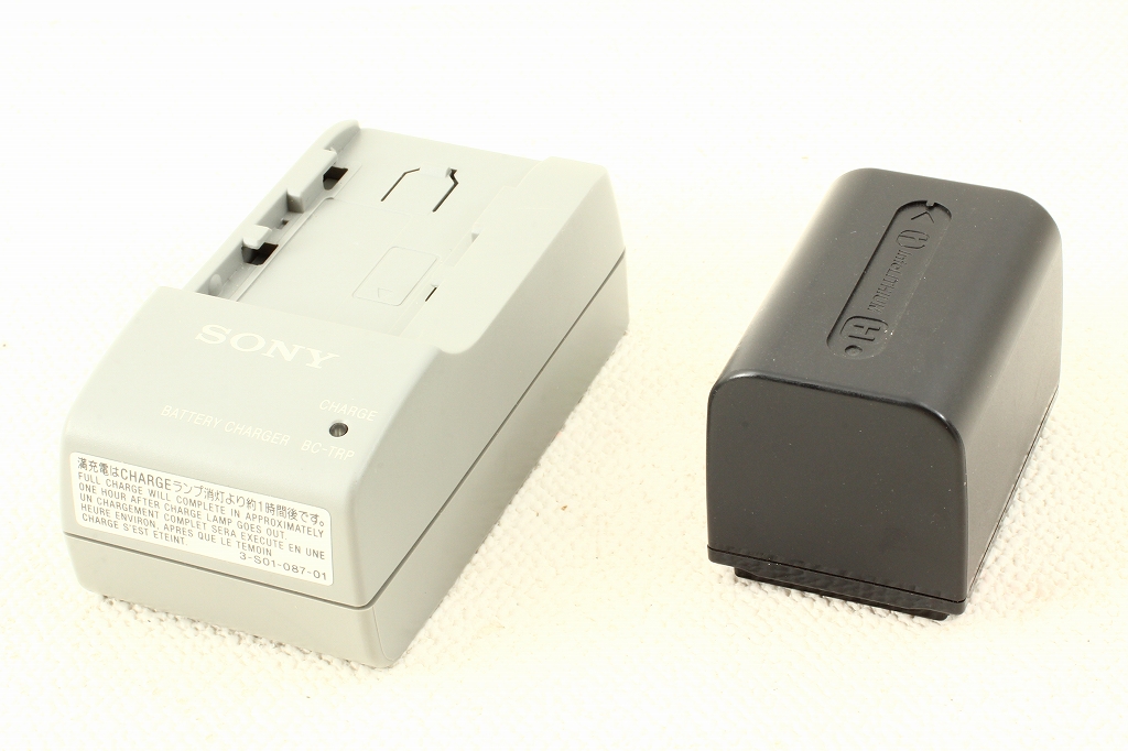 極美品 SONY NP-FH60 純正バッテリー BC-TRP 純正充電器 @4658