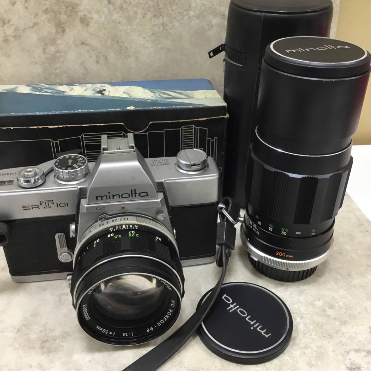 MINOLTA ミノルタ SRT101 ROKKOR-PF 58mm F1.4付 整備済み Minolta
