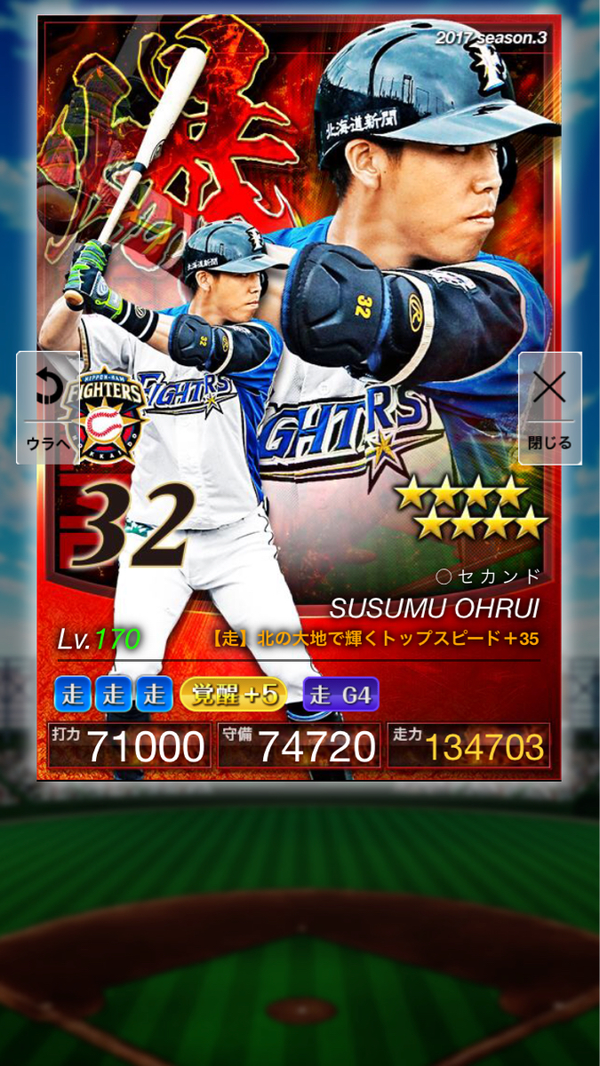 プロ野球 プライド PRIDE ３爆 日ハム 大累 覚醒 5+40 G4 名球会 三冠王 四冠_1