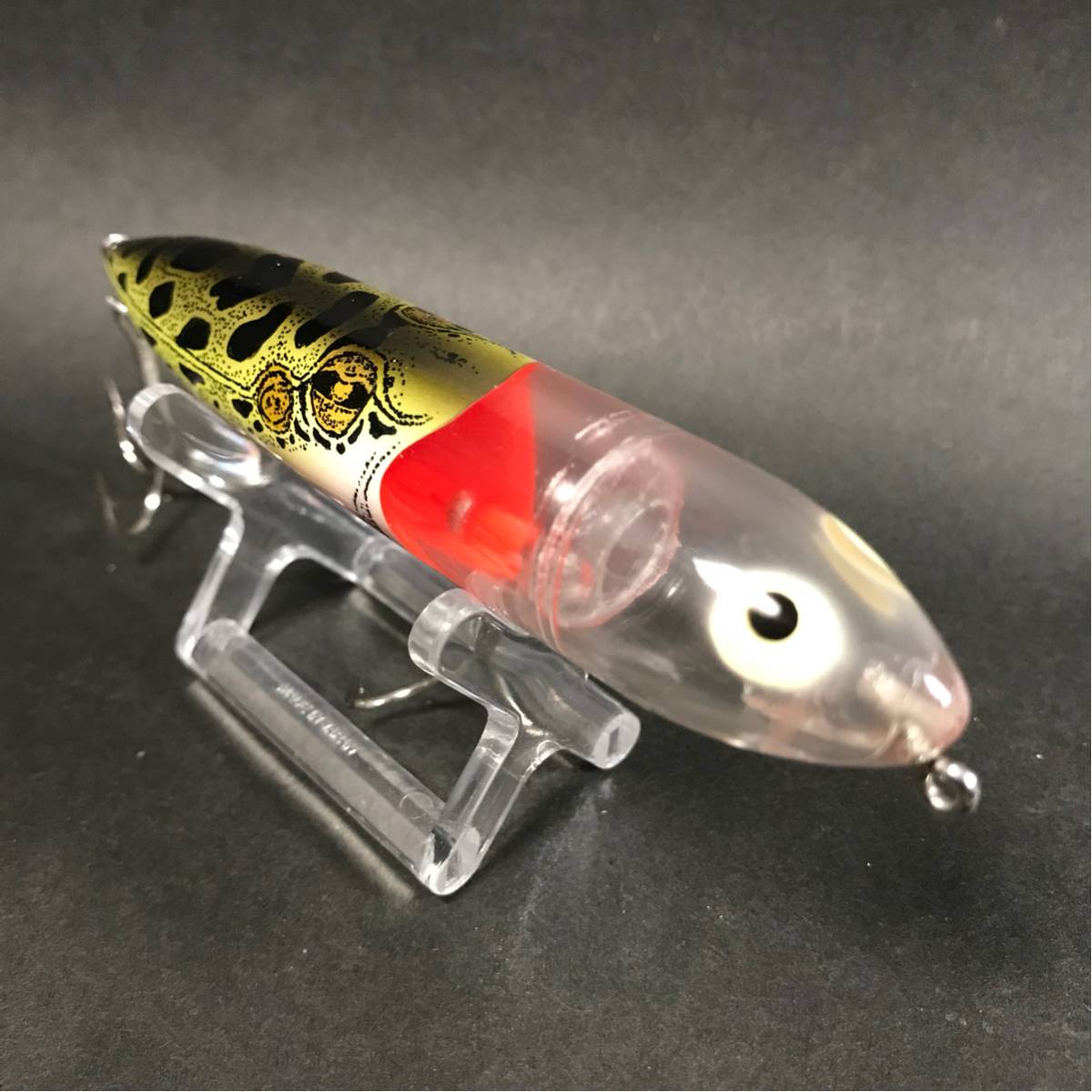 OLD HEDDON ZARA SPOOK C ヘドン ザラスプーク ハンドペイント BABY LUCKY13 NF カラー 共喰いペイント 蛍光レッド Heddon Zara Spook NF ヘドン ブタザラ スプーク □s3069 HEDDON