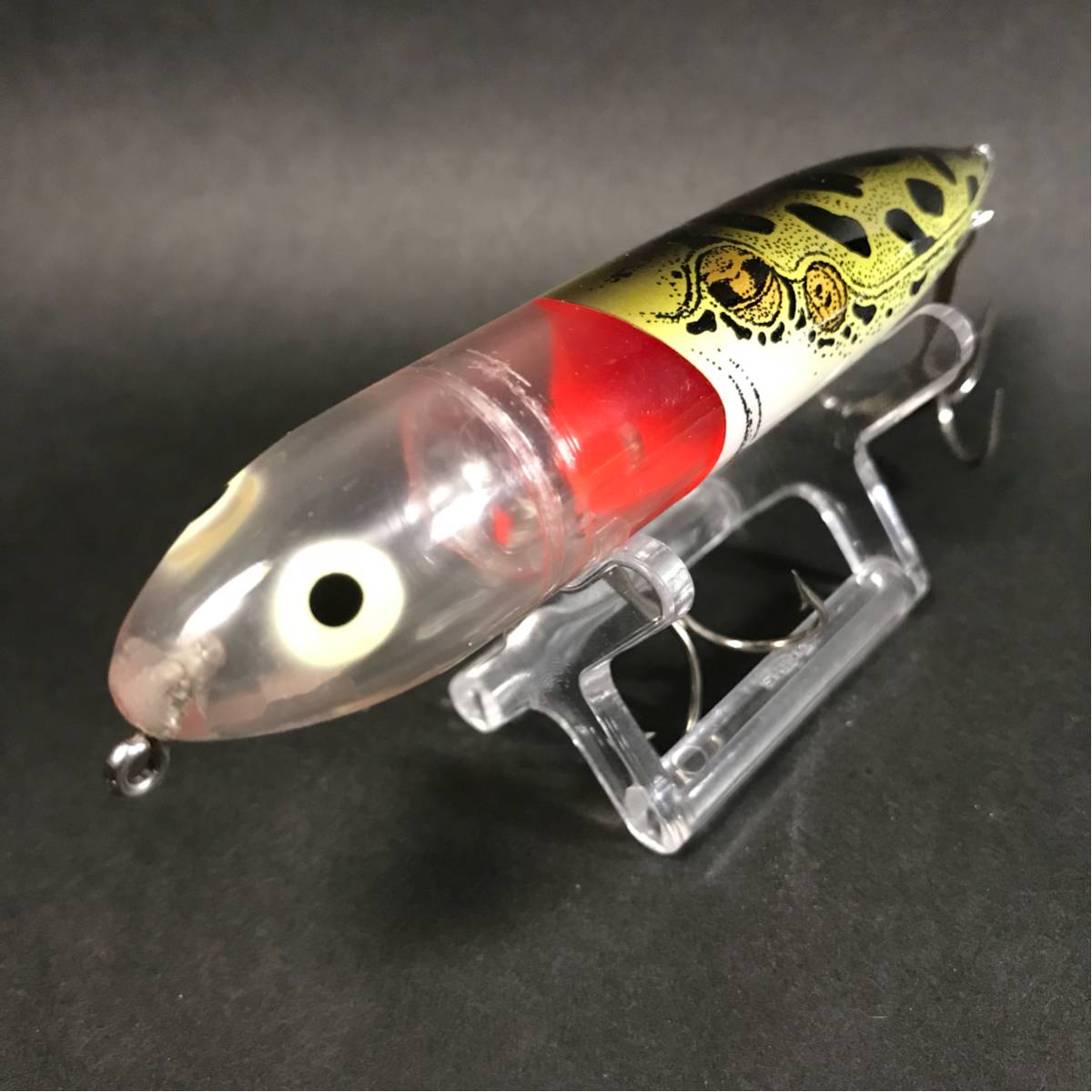 OLD HEDDON ZARA SPOOK C ヘドン ザラスプーク ハンドペイント BABY LUCKY13 NF カラー 共喰いペイント 蛍光レッド Heddon Zara Spook NF ヘドン ブタザラ スプーク □s3069 HEDDON