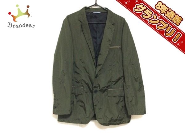 セール，品質保証 ランバンオンブルー LANVIN en Bleu ジャケット サイズ48 XL カーキ メンズ 一部レザー/LIMONTA(男性用)｜売買されたオークション情報、yahooの商品情報をアーカイブ公開 - オークファン 男性用