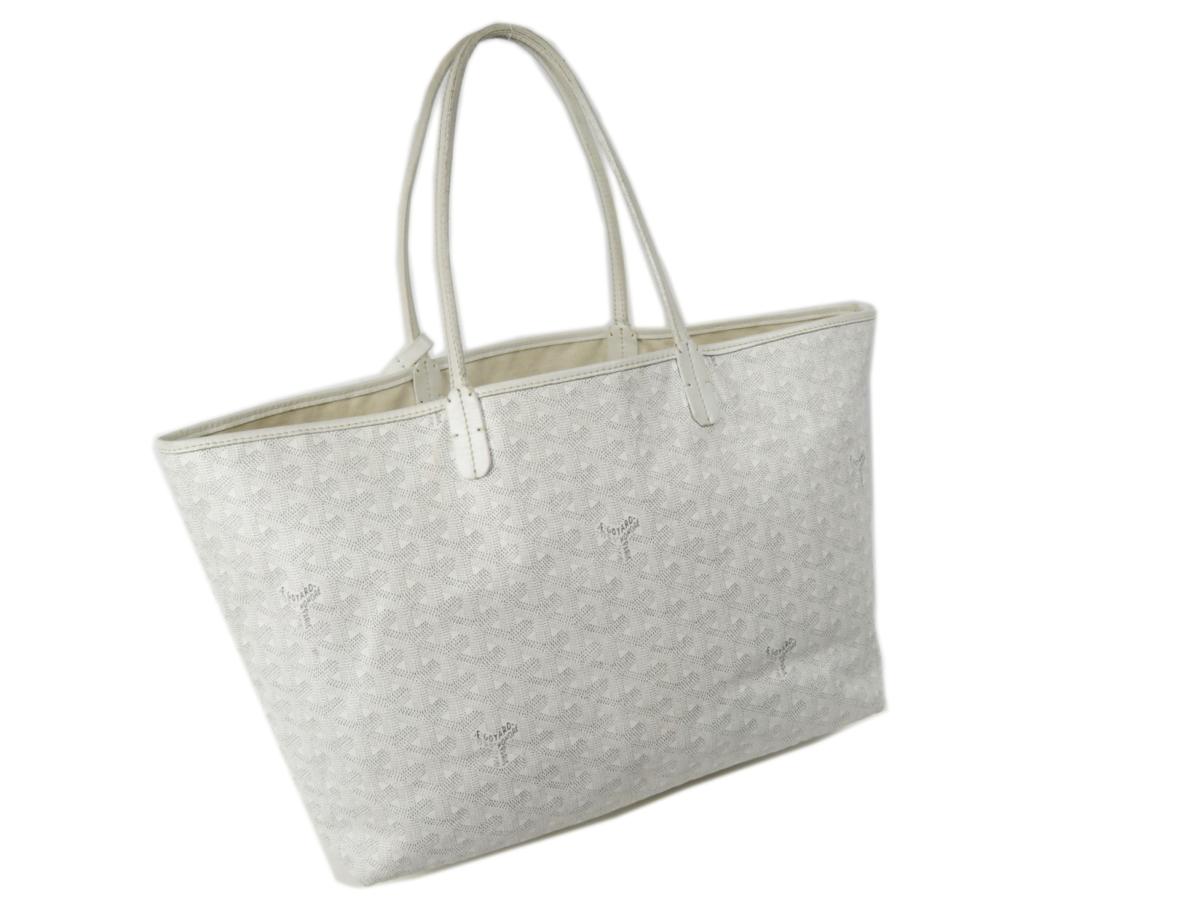 GOYARD】 ゴヤール サンルイ トート PM バッグ ホワイト シロ 白