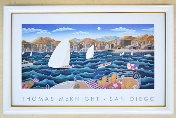 □アートポスター□　トーマス・マックナイト「サンディエゴ」　□中古□