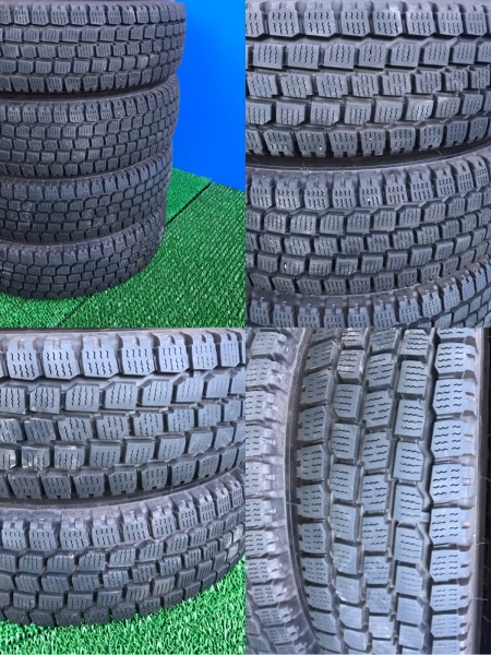 B260★YOKOHAMA 145R12 バリ山4本セット激安販売」　マルチ　4穴　12×4.00　ハブ約65ｍｍ