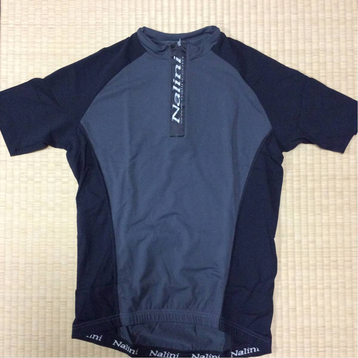 新品 イタリア製 ナリーニ半袖ジャージ バック2ポケット ハーフジップ