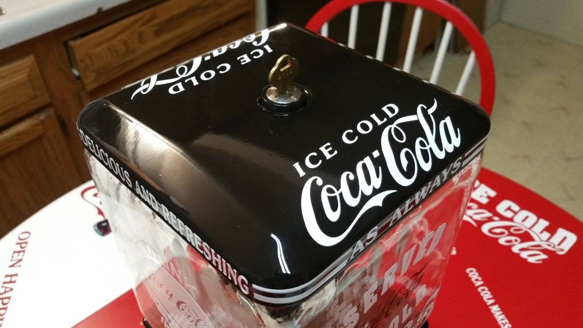 コカコーラ メタル ガムボールマシン ブラックカラー 25セント