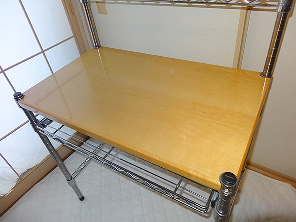 ホームエレクター デスク セット HOME ERECTA ウッドシェルフ/スライド