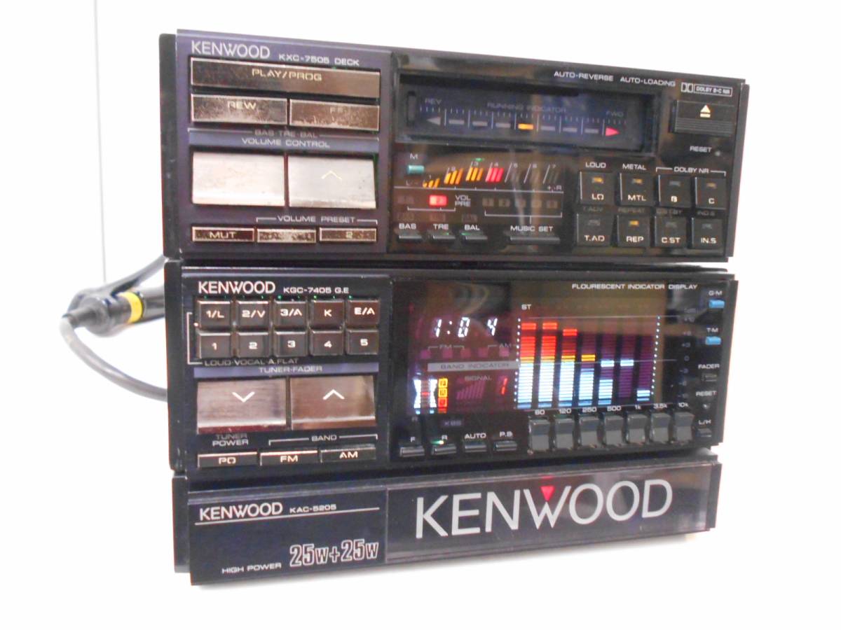 KXC-7505 KGC-7405 KAC-5205 セット KENWOOD(テープデッキ)｜売買され