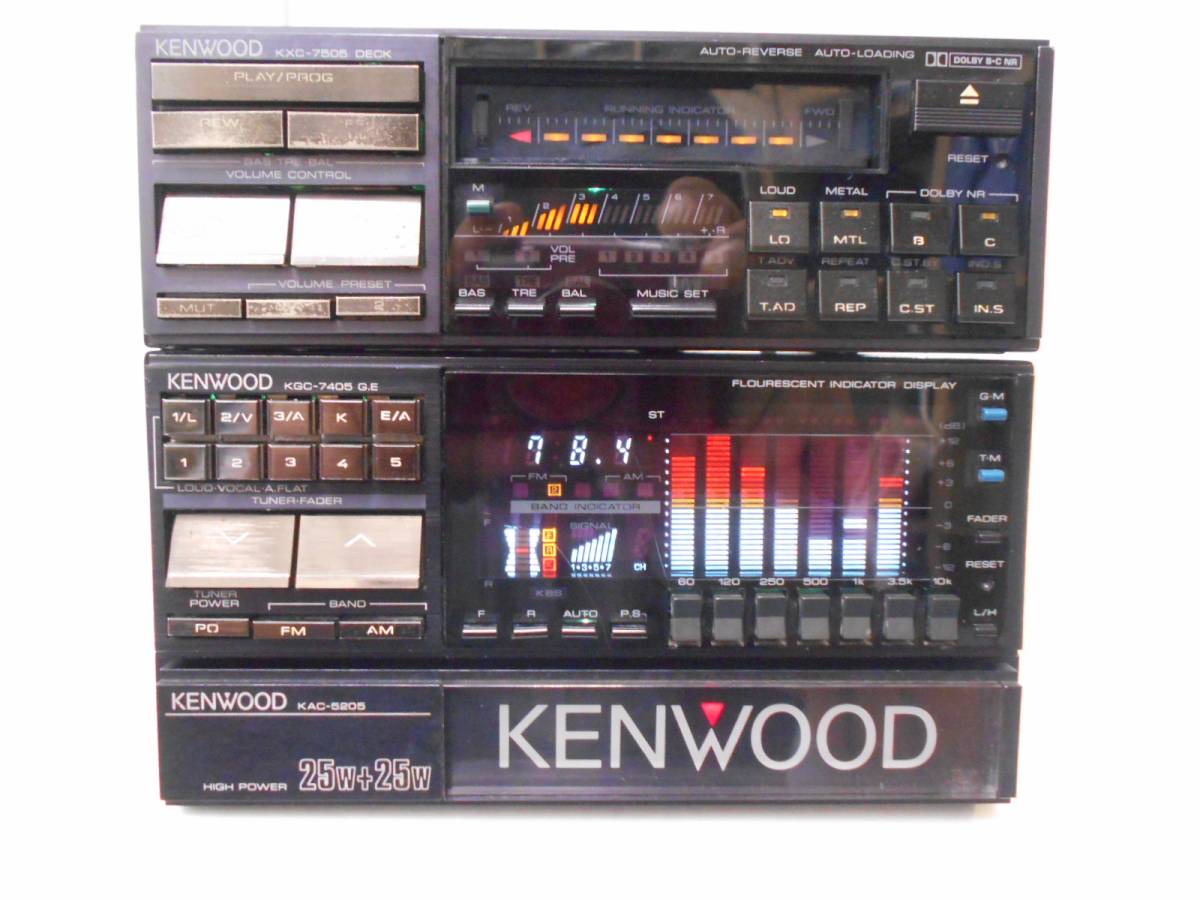 KXC-7505 KGC-7405 KAC-5205 セット KENWOOD(テープデッキ)｜売買され