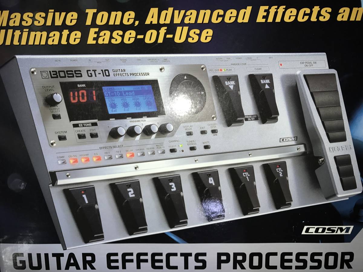 中古良品】BOSS GT-10 マルチエフェクター ハードケース付 Boss GT-10 