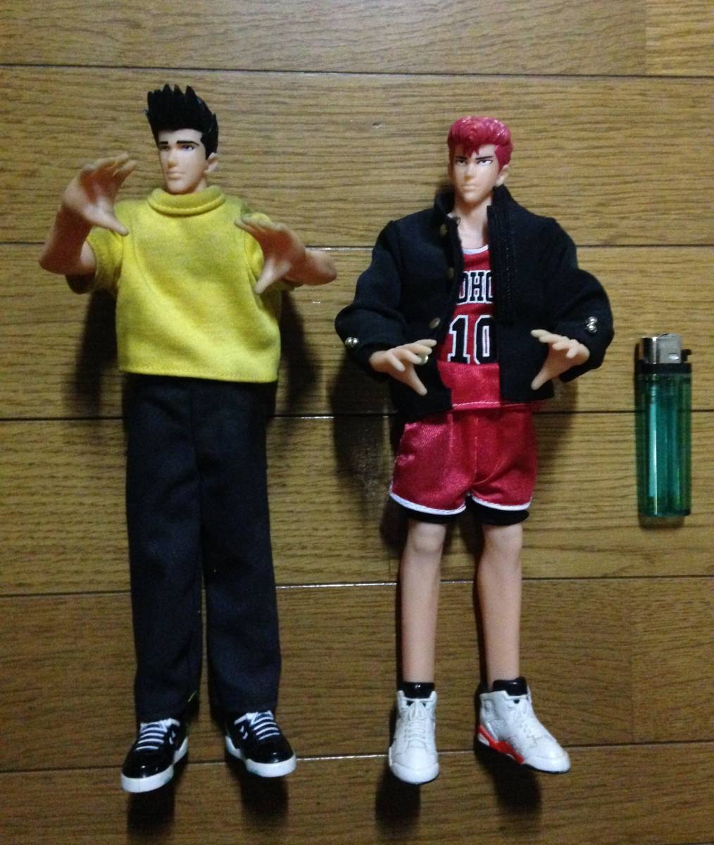 SLAM DUNK スラムダンク スターメンバーシリーズ ソフビ フィギュア 日本製 桜木花道 仙道彰 2体セット 激レア ビンテージ レトロ 当時物