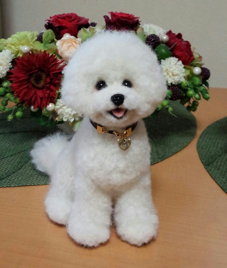 羊毛フェルト ビションフリーゼ 犬 トイプードル ハンドメイド 公式