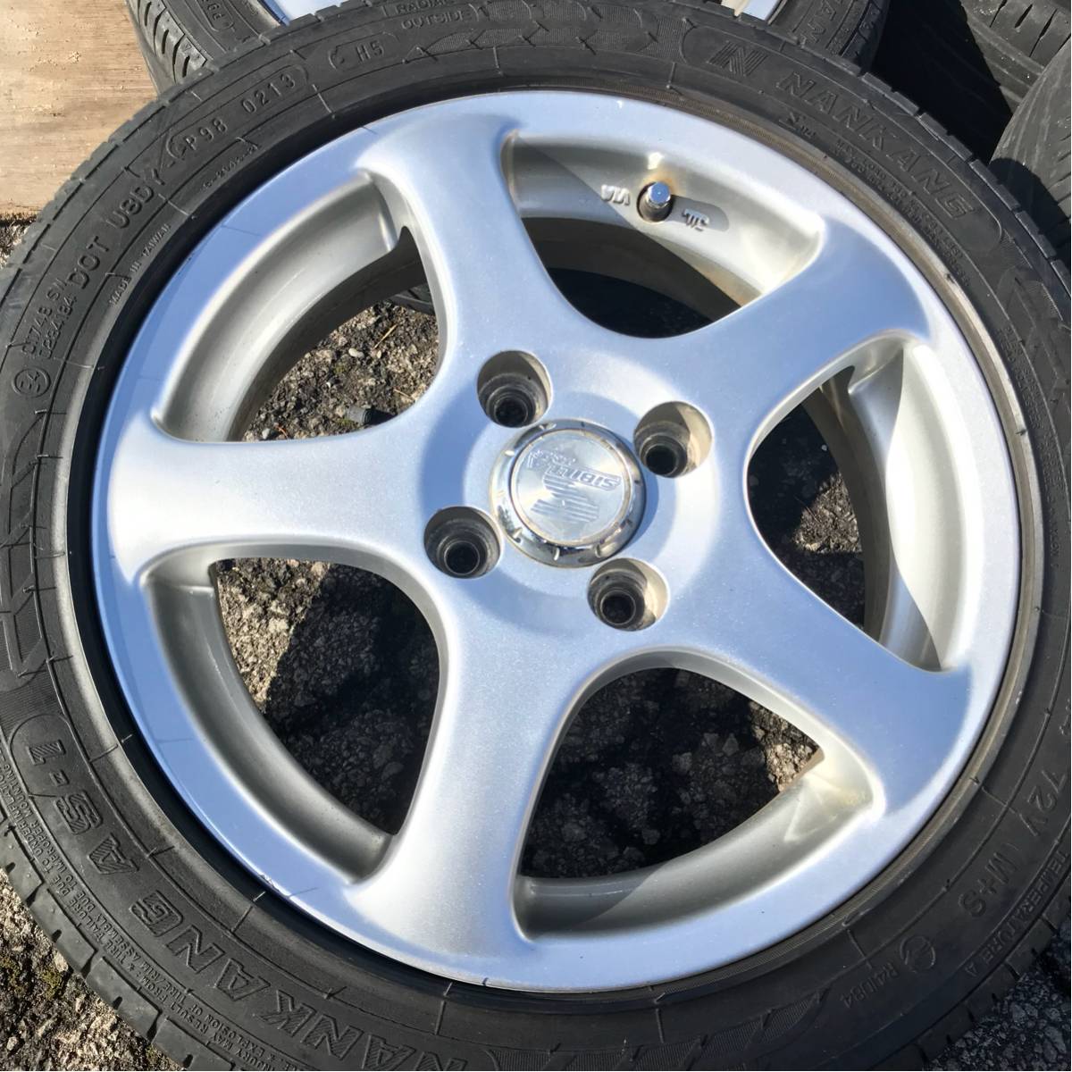 夏165/55R14超美品14インチアルミホイールセット！ P最大30倍！1