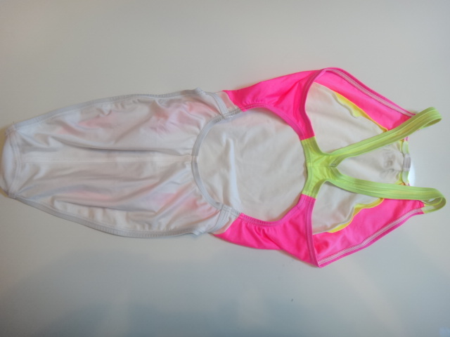 ASICS（アシックス）競泳水着 HYDRO（ハイドロ）CD M 極美USED WHT×PNK×GLD